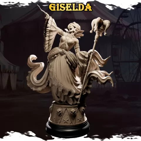 Giselda from The Circus of Madness (Bust included) by Black Bird Miniatures