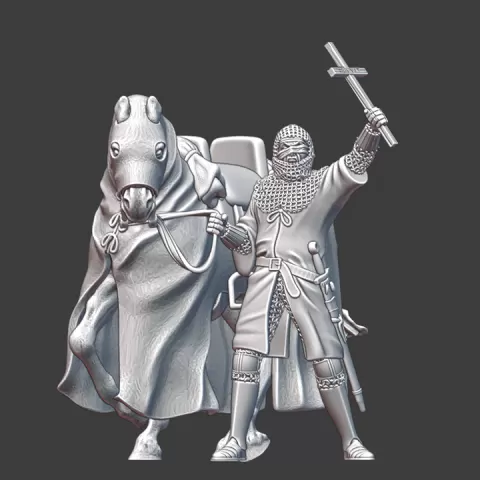 Medieval Knight Of Saint Lazarus - Leper Knight by Northern Crusades Miniatures