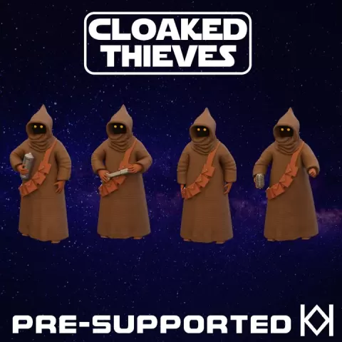 Cloaked Thieves by Kathy Millatt Modelling