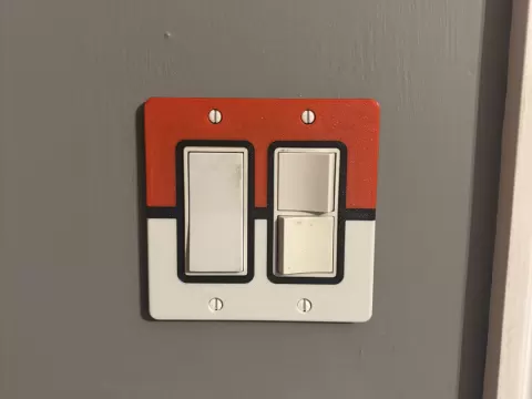 Remixed Poke Ball Light Switch / Outlet Covers