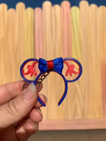 Monkey mini ear keychain