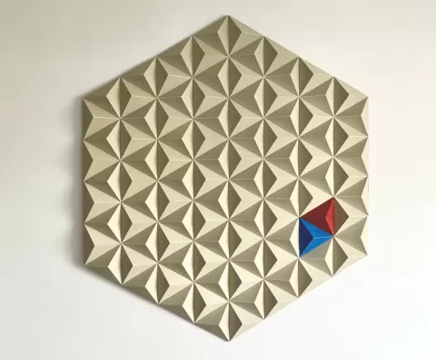 Triangles mosaic wallart