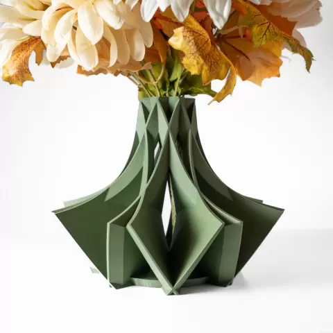 The Ramo Vase, Modern and Unique Home Decor for Dried and Preserved Flower Arrangement | STL File