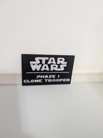 Phase 1 Clone Trooper Multicolor Nameplates