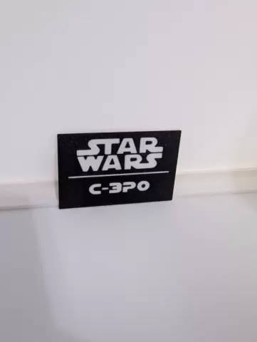 C-3P0 Multicolor Nameplates