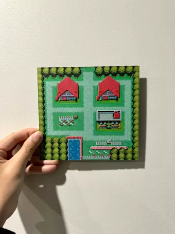 Pallet Town - HueForge Print