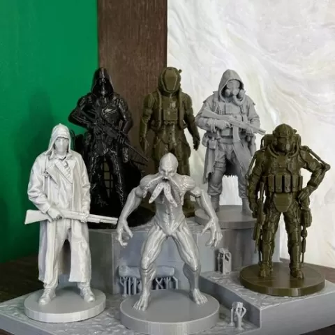 STALKER 2 - Heart of the Zone [Mega Pack: 7 Models + Bases] / Коллекционный мега-пак Сталкер (7 моделей + подставки)