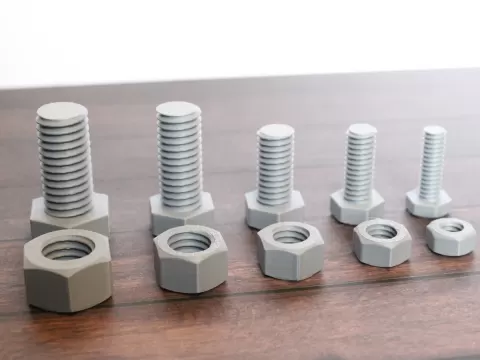 Imperial bolts and nuts