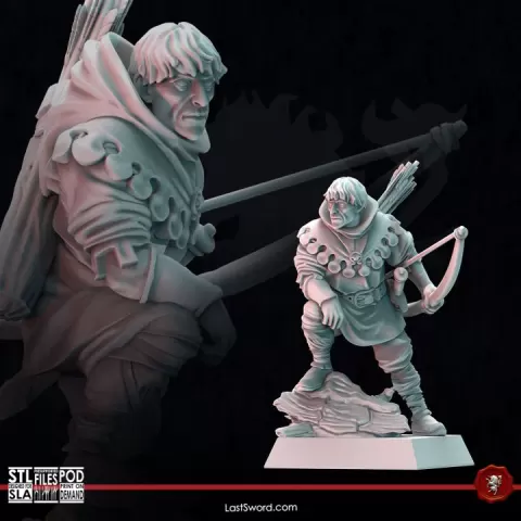Will Scarlet of Neverra | Pre-Supported | 30mm Kingdom of Neverra by LastSword Miniatures