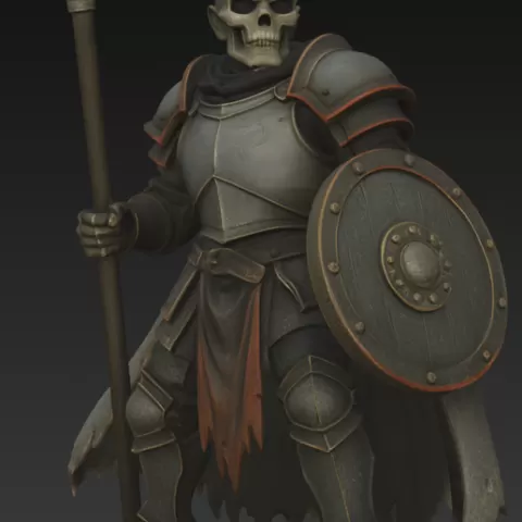 medieval knight skeleton