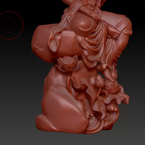 Backlit Buddha Statue (Merit Theory)