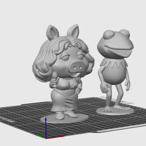 Kermit & Miss Piggy / gustavo frog and peggy piggy The muppets Funko-Style Pack