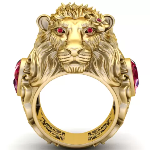 Lion Head Ring – 3D Printable Model