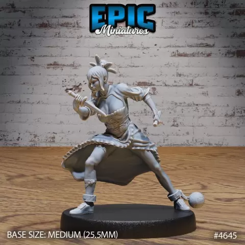 Captured Witch Attack / Angelic Priest Soldier / Holy Warrior / Heavenly Guardian / Magical Power Fighter / Cloud Magician / Divine Proxy by Epic-Miniatures