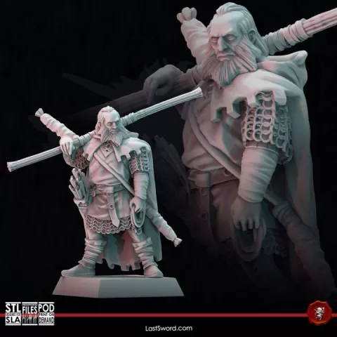Little John of Neverra | Pre-Supported | 30mm Kingdom of Neverra by LastSword Miniatures