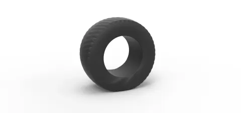 Pulling tractor rear tire while pulling Scale 1:25 - 3DTechDesign