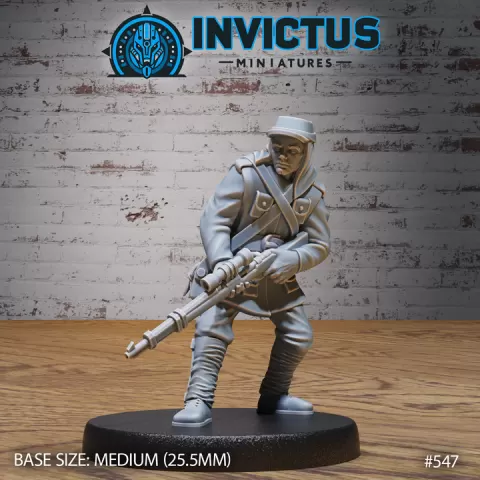 Genesis Sniper / Human Soldier / War Officer / Brave Assassin / Cyberpunk Warrior / Steampunk Headhunter / Humanoid Invasion Army / Trooper Attack / Sci-Fi Encounter by Epic-Miniatures