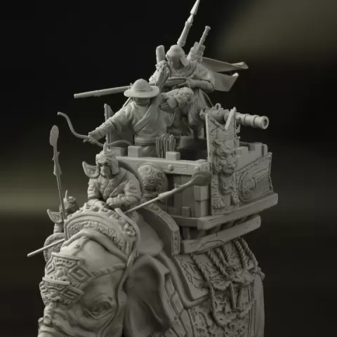 Finch and Dragon - Fu Shan, The Captain of Xiaoling Guardians by Noir Phoenix Studio