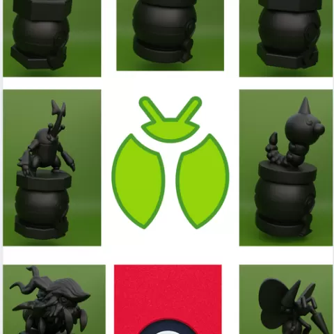 🐛 Pokémon Chess Set - Bug Type (Bug)