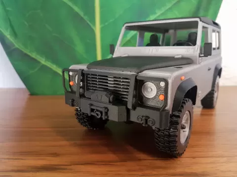 Landy Mini Bull Bar With Winch | 3D Sets