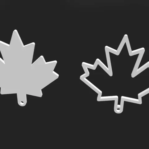 leaf keychain | canada keychain
