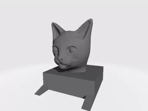 cat statue - 3D-ATAY