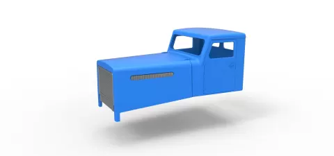 Cab of Vintage GATR Racing Semi truck Scale 1:25 - 3DTechDesign