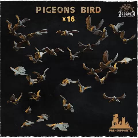 Pigeons bird - Basing Bits 2.0 by Zabavka Workshop