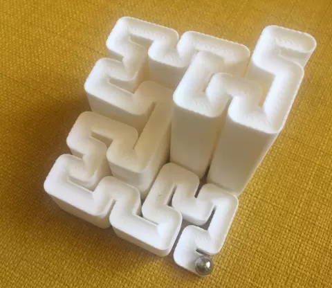 Hilbert Curve Marble Run