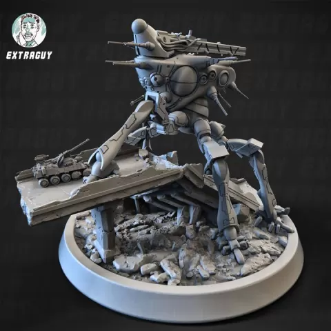 Moving Fortress 100mm Static Set by Extra Guy
