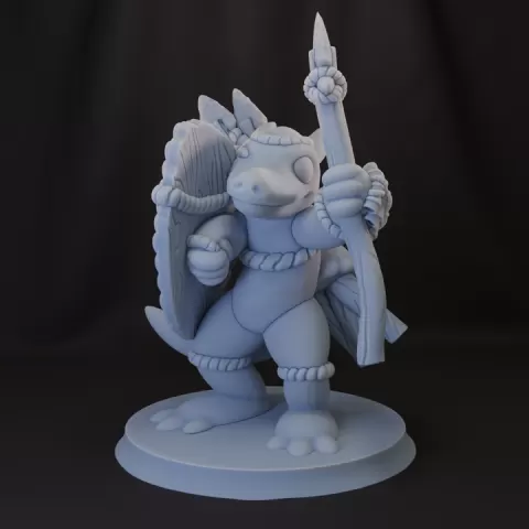 Kobold tribal hunting party jungle fighter by The Cackling Kobold Company