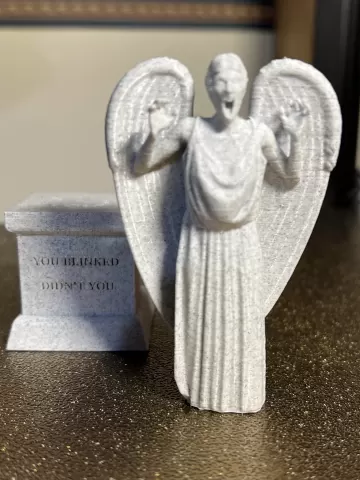 Weeping Angel with Base (separate models)