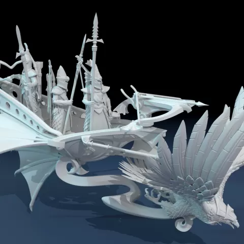 Elf Flying Chariot by Bartek Brózda