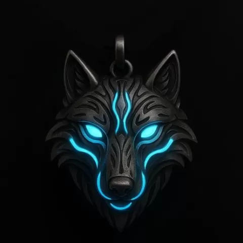 wolf pendant