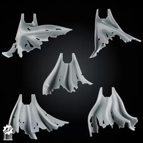 Battle-Damaged Cloak Set - 5 Torn & Worn Capes Heroic 32mm Scale [Supported] : Zen Cart!, The Art of E-commerce