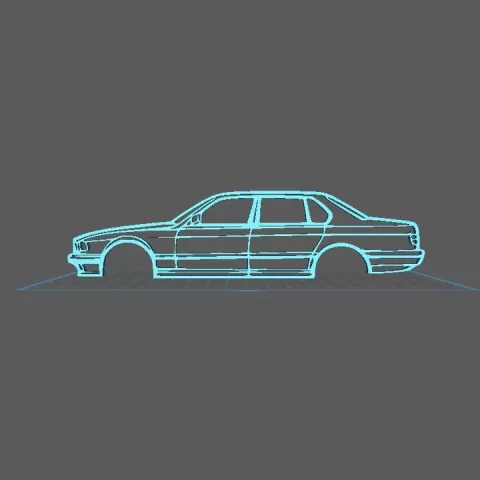 BMW - E32 1987 by PAWU STL Studio