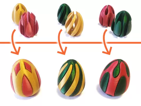 Single Extruder - Dual Color - Easter Eggs