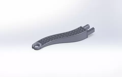 Filament guide for Ender 3 v2 (Hexagonal pattern)