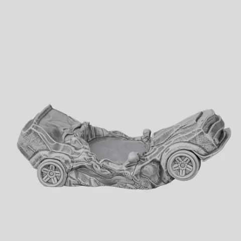 Smashed Car Miniature Base