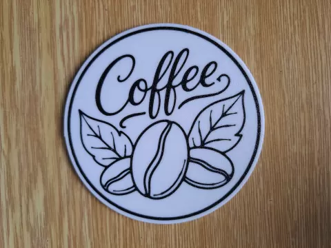 Coffee Bean Coaster #07