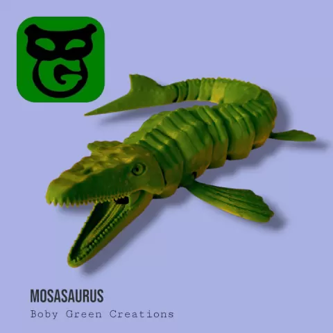 Mosasaurus V2 Flexi by Boby Green Creations