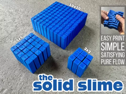 SolidSlime: solid fidget toy that flows like slime