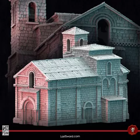 Chapel of the Grail | FDM Terrain | 30mm Fantasy Scenery by LastSword Miniatures