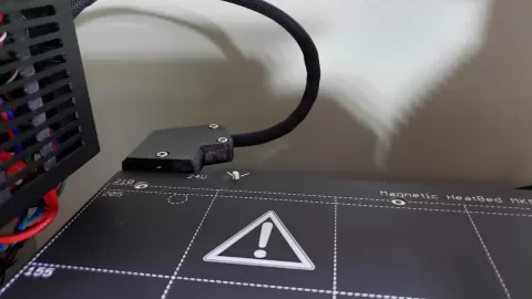 60 degrees heater bed cable cover