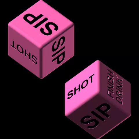 (Water) Drinking Game Dice