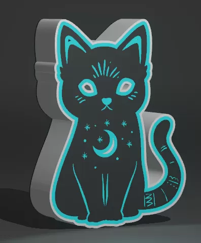 Cat Lamp 3D