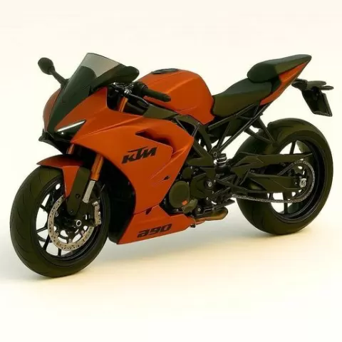 🏍️ Modified KTM Super Bike 3D Model | Street Racer Edition | Showpiece & Keychain Collectible