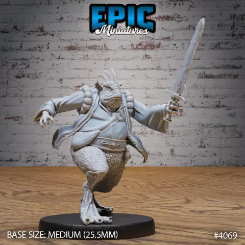 Marid Classic Attack / Water Elemental Genie / Djinn Beast Lord / Evil Aqua Humanoid / Ocean & Sea Encounter by Epic-Miniatures