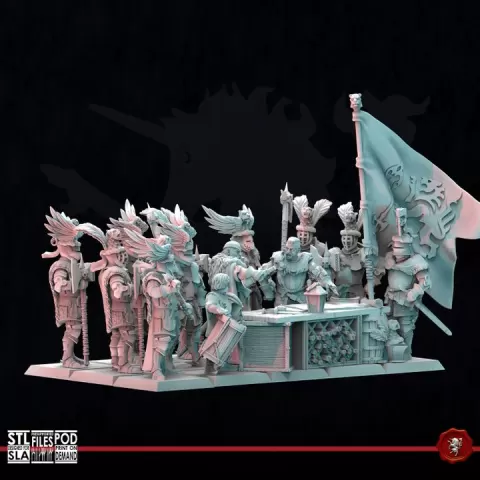 Ducal Guard of Avernia on Foot | Pre-Supported | 30mm Avernia by LastSword Miniatures