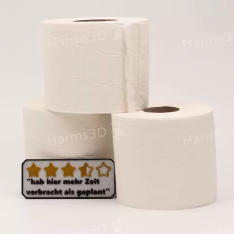 WC-Kommentare – Witzige Toiletten-Bewertungen German/English - Harms3D